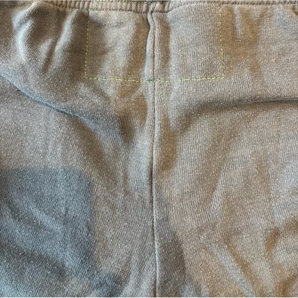 Aviator Nation Chevron Sweatpants in heather grey with a neon rainbow stripe-12 - Picture 6 of 6